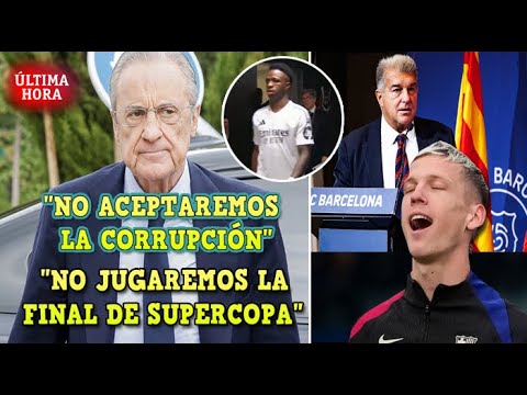 🚨¡ESCÁNDALO! REAL MADRID NO JUGARÁ la FINAL de SUPERCOPA vs BARÇA por el CASO DANI OLMO y VINICIUS