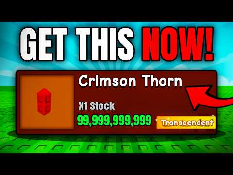 NEW CRIMSON THORN SEED Will Make You RICH! (Grow a Garden)