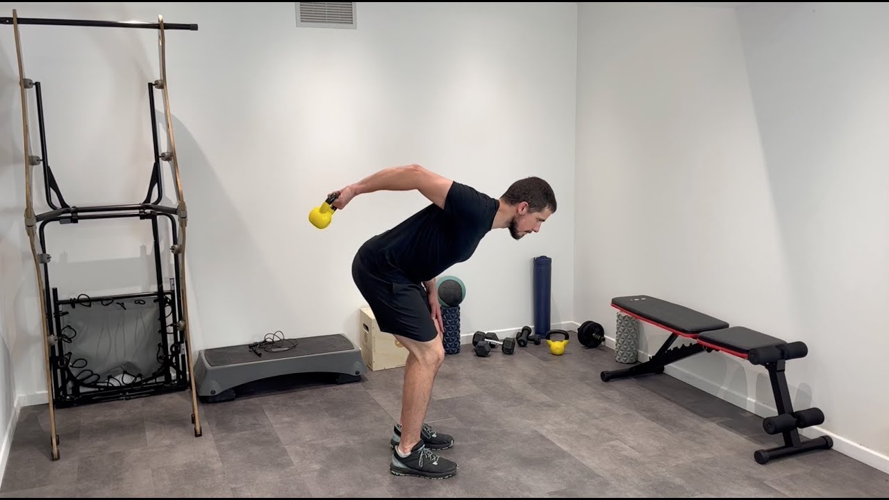 Kettlebell-Schulterextension einarmig