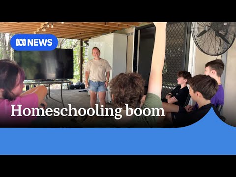YouTube video thumbnail: 'Drop-off Groups' Boom as Homeschooling Continues to Grow in Popularity
