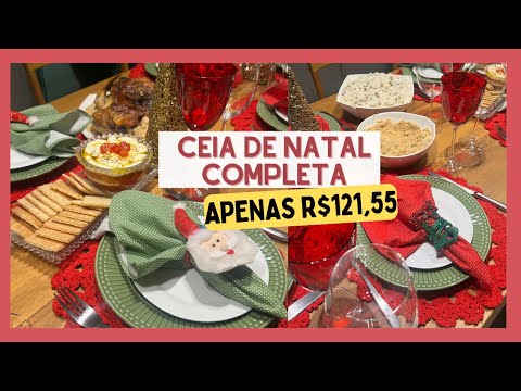 CEIA DE NATAL para 8 pessoas gastando MENOS de R$150