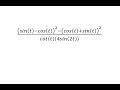 Trigonometric Functions and Simplifications