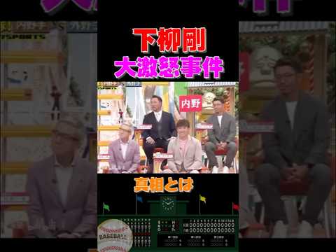 下柳剛選手の大激怒事件の真相は...?#shorts#野球 #プロ野球