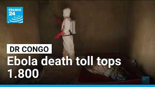 YouTube video thumbnail: Ebola Death Toll Tops 1.800 in DRC