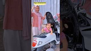 DEDEK FELIC DI JOK MOTOR😱 #shorts