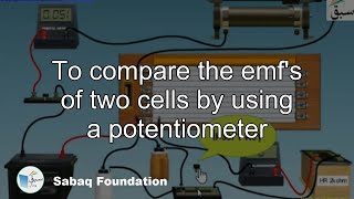 To compare the emf's of two cells by using a potentiometer