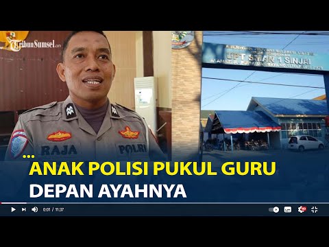Detik detik Anak Polisi Pukul Guru Hingga Babakbelur Depan Ayahnya,'Kamu Bikin Malu Saya'
