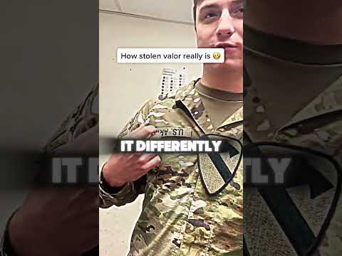 What a Stolen Valor really is #stolen #valor #military #veteran #shorts  #militarypolice #police