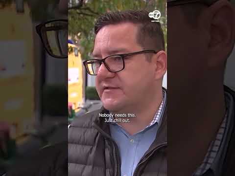 Man on subway fights back after getting hit in the face by another rider