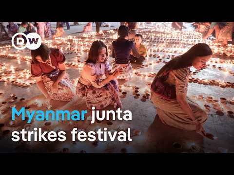 YouTube video thumbnail: 40 Killed As Myanmar Junta Drops Bombs on Festival Protest 
