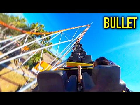 BULLET - Unique Schwarzkopf Shuttle Loop - POV/Off-Ride, Selva Mágica