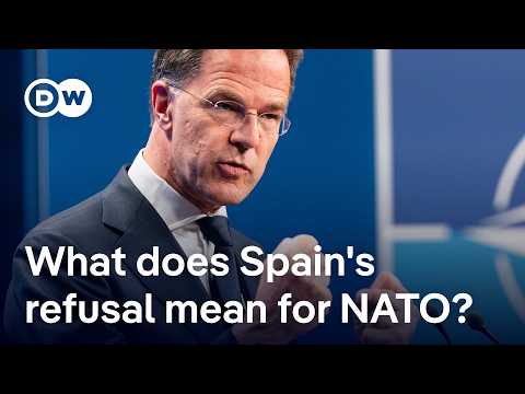 YouTube video thumbnail: Ahead of NATO Summit: Spain Refuses to Raise Defense Spending to 5% of GDP