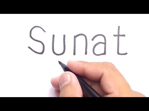 LUCU, cara menggambar kata SUNAT jadi gambar KEREN