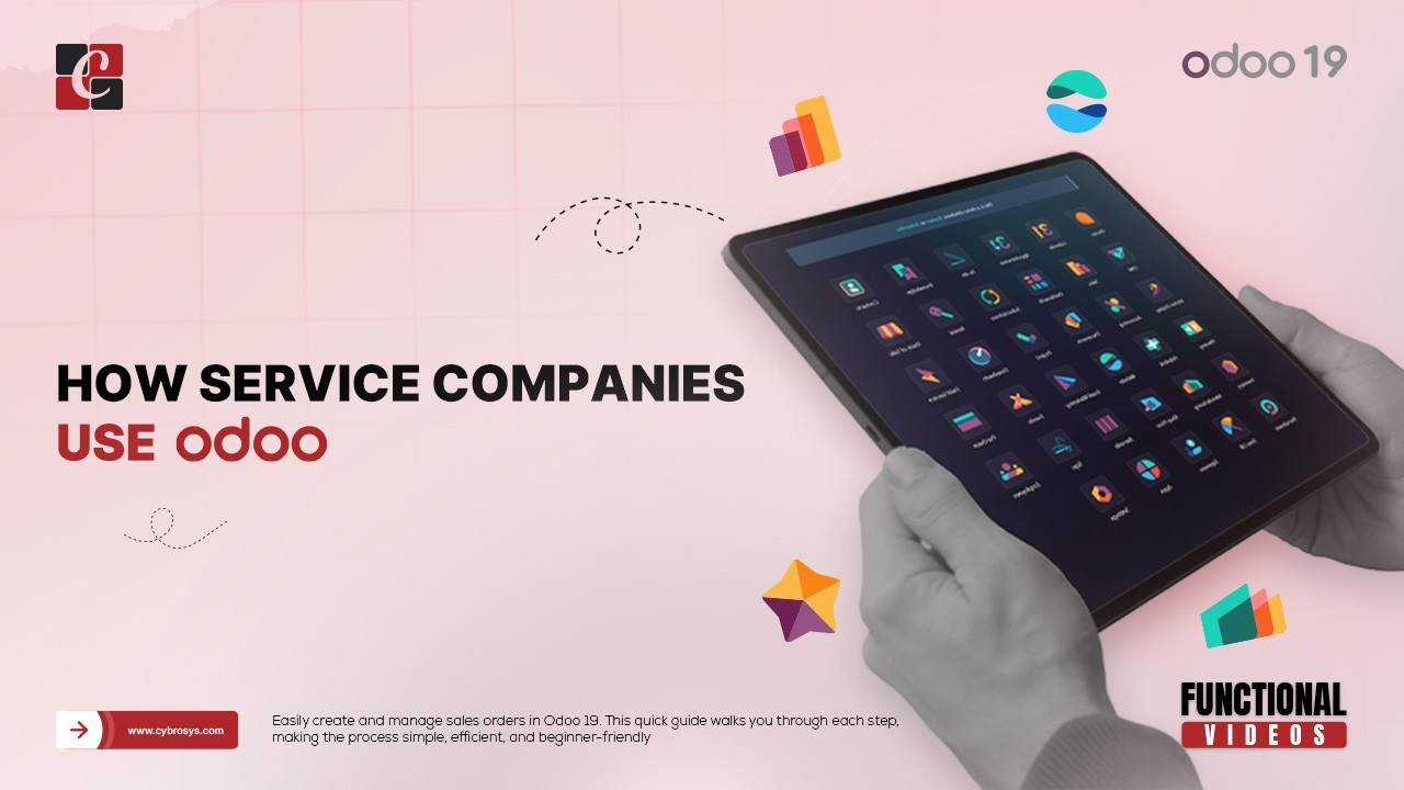 How Service Companies Use Odoo |  Odoo 19 Features & Tips  |  Odoo 19 Functional Tutorials | 03.04.2026

Learn how service-based companies use Odoo to manage their daily operations efficiently in one integrated system. In this video ...