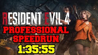 Resident Evil 4 Remake Professional Speedrun 1:35:55 (No Intro)