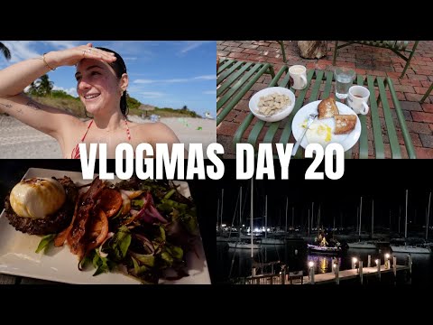 VLOGMAS DAY 20: Miami beach day, quick catch-up & waterfront dinner