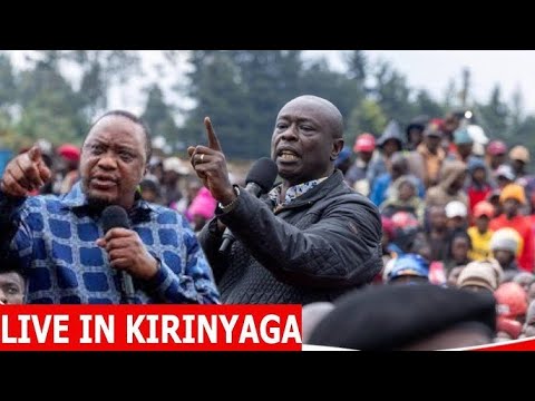 LIVE! UHURU, GACHAGUA BREATHING FIRE IN KIRINYAGA AFTER GACHAGUA'S IMPEACHMENT, SEND WARNING TO RUTO