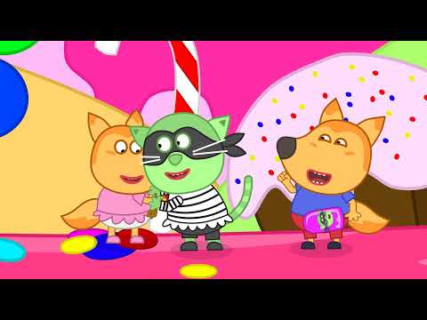 Baby Lucia, Don't Give Up! Fox Family Learns first steps with Mom - Cartoon for kids #1792