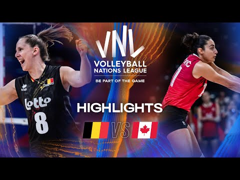 Belgium 🇧🇪 vs. Canada 🇨🇦 - Highlights | Week 2 | Women's VNL 2025