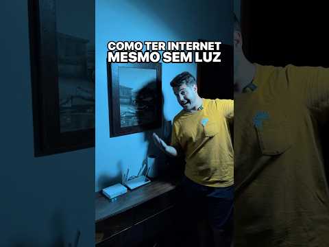 TRÊS FORMAS DE MANTER A INTERNET MESMO SEM LUZ!