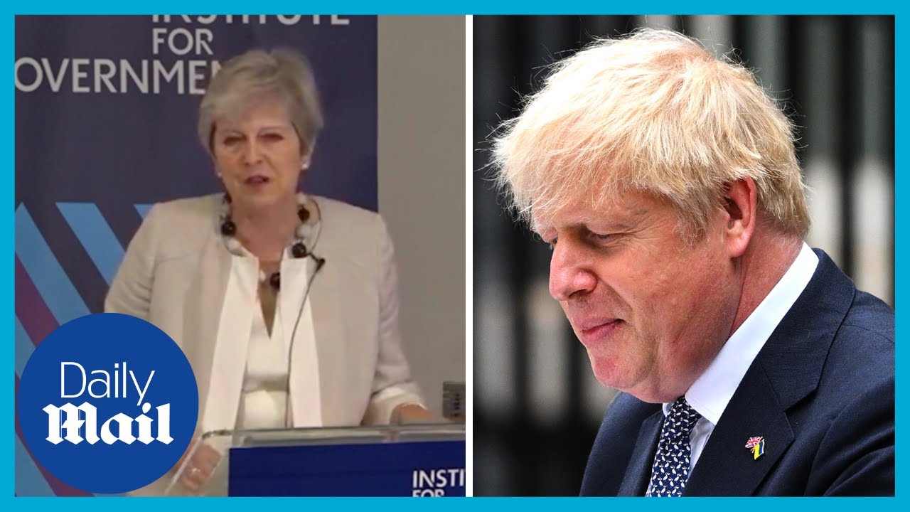 Theresa May blasts Boris Johnson following his resignation