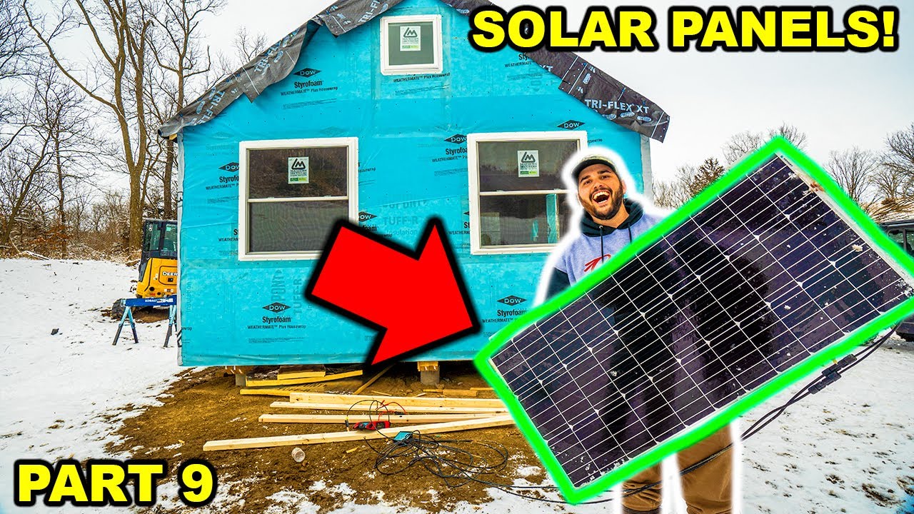 Building an OFF-GRID CABIN in My BACKYARD! (Part 9)