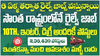 6 ఏళ్ళ తర్వాత ఈ రైల్వే జాబ్స్ వస్తున్నాయి, 2 లక్షల రైల్వే జాబ్స్ | Railway Jobs 2024 | Railway Jobs