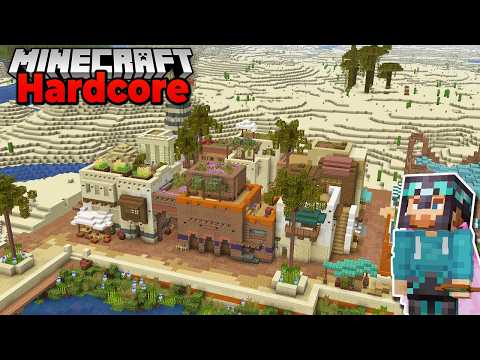 Starting a NEW Desert City Build in Hardcore Minecraft 1.21 Survival Let's Play