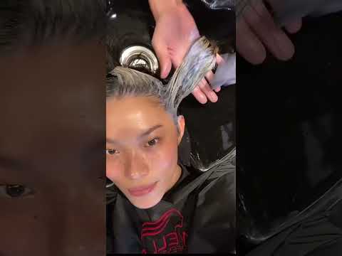 dyeing my hair purple behind my parents back😈💜 (to the salon tiktok)
