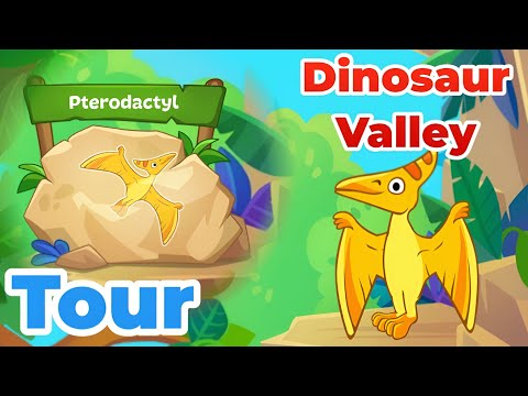 🦖 Dinosaur Valley Tour | 🦅 Pterodactyl Adventure for Kids 🎢