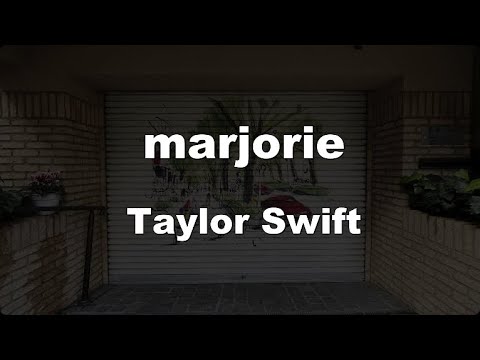 Karaoke♬ marjorie – Taylor Swift 【No Guide Melody】 Instrumental