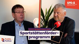 Politik mit Politze und Uli Watermann zum Sportstättenförderprogramm in Niedersachsen