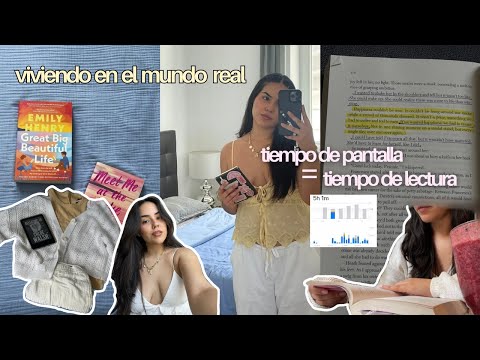 Reemplacé redes sociales por libros durante una semana 📖🎀⭐️ - cambio de hábitos & vlog de lectura