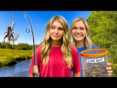 EXTREME TWINS CHALLENGE! WILL LIVE BAIT WORK IN TINY CREEK!?!