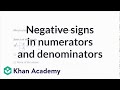 Understanding Negatives in Fractions