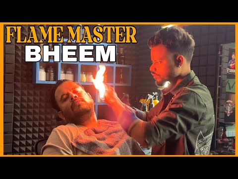 ''Flame Therapy'' | The Ultimate fire massage Experience💈#asmr