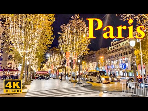 Paris, France&#127467;&#127479; - Paris Christmas Lights 2023 | Christmas Walk 4K &nbsp;| Paris 4K | A Walk In Paris