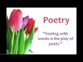 Exploring Rhyme, Repetition, and Rhythm in Poetry