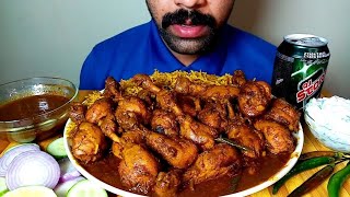SPICY VEGETABLE BIRIANI CHICKEN WITH SALAD EATING SHOW@Hungry Piran