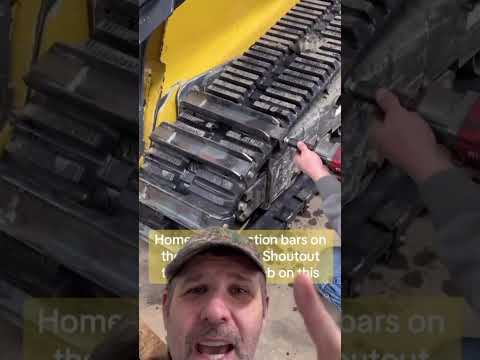 Homemade Track Bars for Skid Steer   #construction #mechanic #tools
