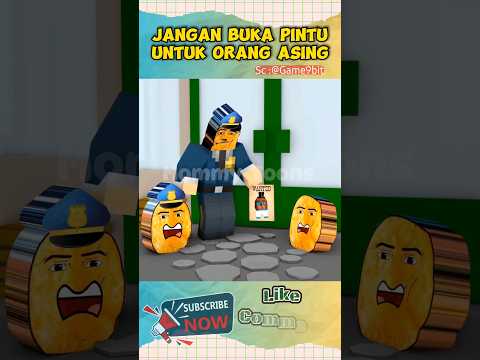 Jangan Buka Pintu Untuk Orang Asing #minecraft #police #dubbing #animation