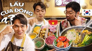 Người Hàn mê mắm tôm Việt Nam chuyện lạ mà có thật !! Lần đầu ăn thử lẩu cua đồng Miền Tây