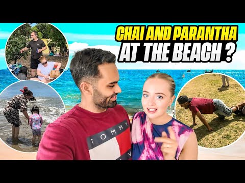 Family Day Out At The Beach With CHAI, PARANTHA & KABADI 🏖️