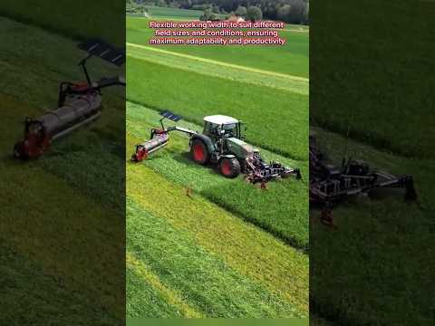 Combines mowing and raking ##โ๏ธโ๏ธ