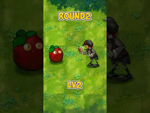Super Cherry Newspaper Zombie Challenges the Walnut Family! 🤔🤔🤔 #plantsvszombies #pvz #funnyshorts