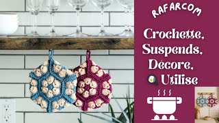 Droitiers  🧶💖 Crochette, 🪝🌿 Suspends, 🖼️🌸 Décore, 🍳🔥 Utilise #crochetdebutant  #crochet #diy