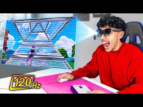 I Tried 120Hz Gaming Glasses to Play Fortnite! (AIMBOT)