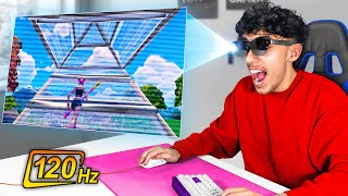 I Tried 120Hz Gaming Glasses to Play Fortnite! (AIMBOT)