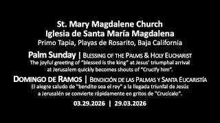 03.29.26 • St Mary's • Palm Sunday • "Ride on, ride on in majesty!"