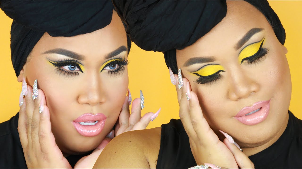 YELLOW CUT CREASE MAKEUP TUTORIAL PatrickStarrr